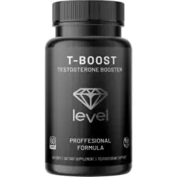 Level T – Boost - 60 Vegan caps - Testosteron & Potentie Booster - voorkant potje