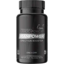 Libido Forca Manpower - 60 vegan caps – Erectiepillen Kuur - Voorkant potje