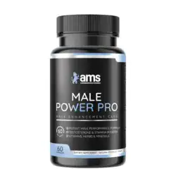 Male Power Pro - 60 Vegan caps - Erectie & Libido Booster -voorkant potje
