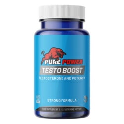 Voorkant verpakking - Pure Power Testo Boost - 60 vegan caps - Testosteron Booster – Libido en Spiermassa
