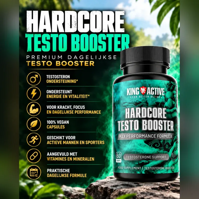King Active Hardcore Testo Booster 60 capsules – premium supplement met vitamines en mineralen