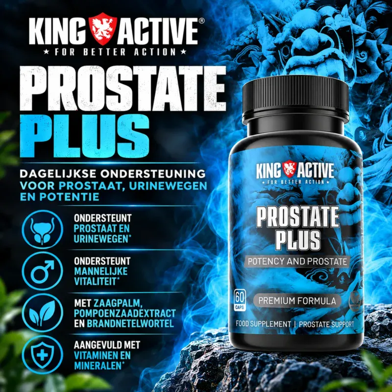 King Active Prostate Plus 60 capsules – supplement met zaagpalm, pompoenzaadextract en brandnetelwortel